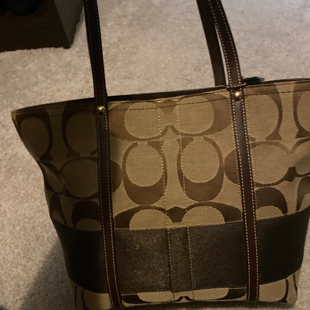 Vintage Coach Bucket Tote